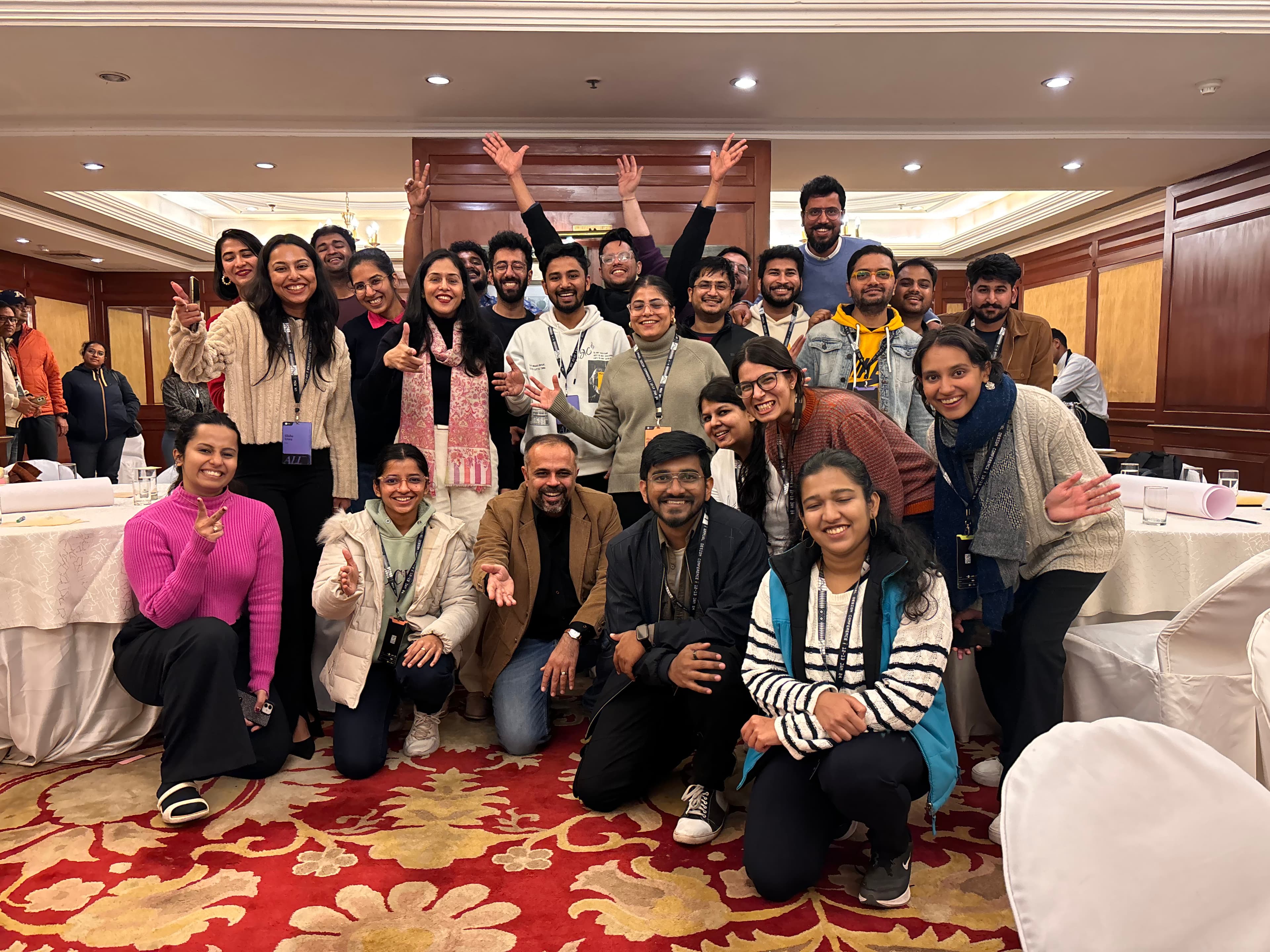 Group photo at a design event