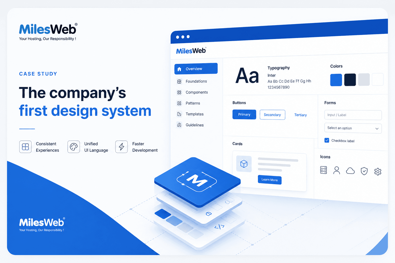 The company's first design system