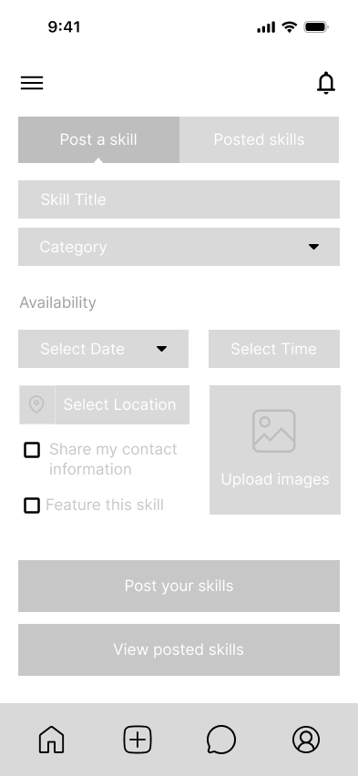 Low-fidelity wireframe 2
